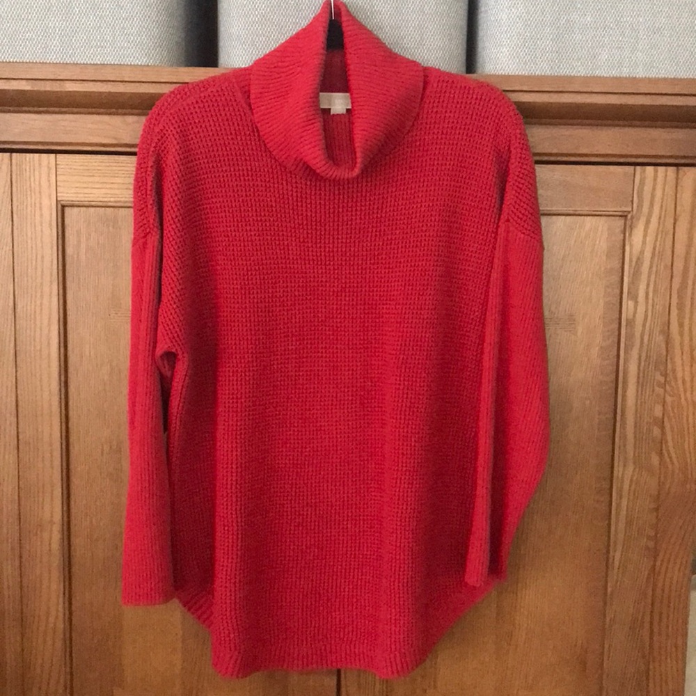 True red Michael Kors sweater. Non smoking home, excellent condition